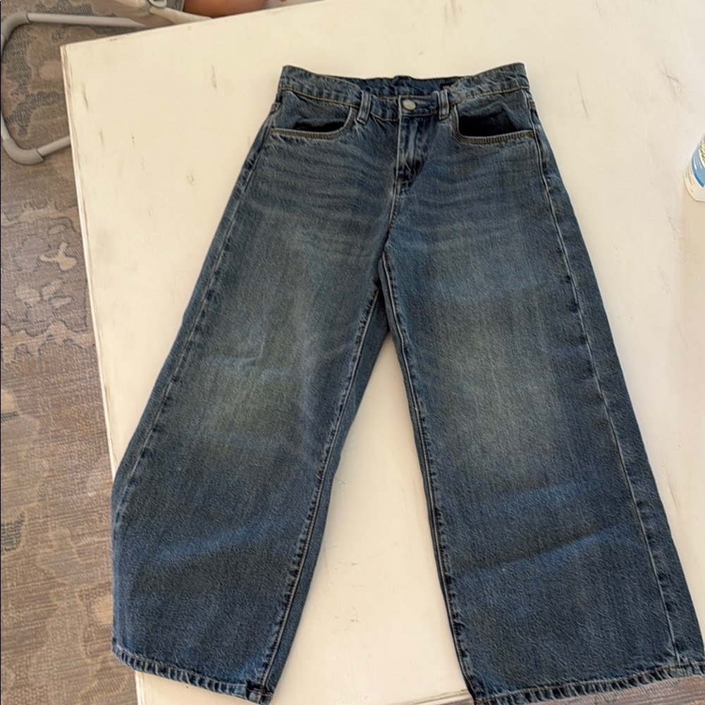 BLANKNYC cropped wide leg jeans